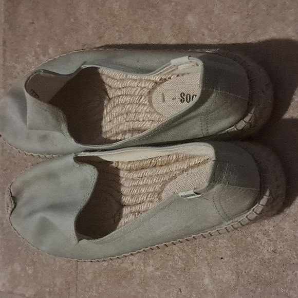 Soludos Canvas Platform Espadrille Shoes Size 8.5 - Picture 6 of 9